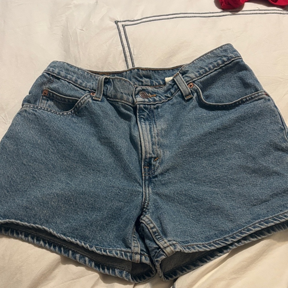 Classic Levi’s 941 denim shorts. 1997